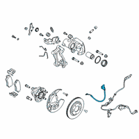 OEM 2020 Hyundai Veloster Hose-Rear Wheel RH Diagram - 58738-J3350