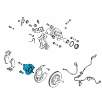 OEM 2020 Hyundai Elantra GT Rear Wheel Hub And Bearing Assembly Diagram - 52730-G3AA0
