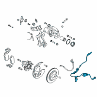 OEM Hyundai Veloster Cable Assembly-ABS.EXT, LH Diagram - 91920-J3000