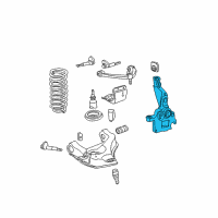 OEM 2001 Ford Explorer Sport Knuckle Diagram - 8L5Z-3K185-A