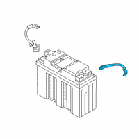 OEM BMW Z4 BATTERY CABLE PLUS DUAL STOR Diagram - 61-12-8-796-324