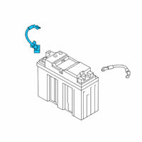 OEM BMW Z4 BATTERY CABLE MINUS DUAL STO Diagram - 61-12-8-796-322