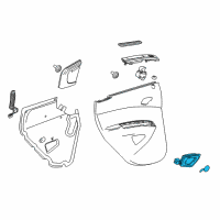 OEM Chevrolet Spark Handle, Inside Diagram - 95233443