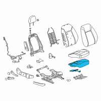 OEM 2020 Buick Regal TourX Seat Cushion Pad Diagram - 39195506