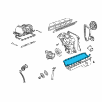 OEM 1993 Dodge B350 Gasket-Oil Pan Diagram - 53008610