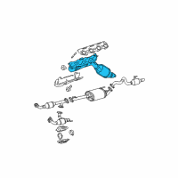 OEM 2009 Toyota 4Runner Exhaust Manifold Diagram - 17150-50050