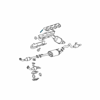 OEM 2005 Toyota 4Runner Exhaust Manifold Stud Diagram - 90080-12007