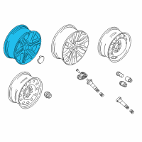 OEM 2021 Ford Expedition Wheel, Alloy Diagram - JL1Z-1007-E