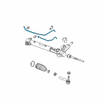 OEM 2012 Cadillac CTS Power Steering Hose Diagram - 19210406