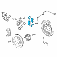 OEM 2021 Chevrolet Camaro Pad Kit-Rear Disc Brake Diagram - 23344220