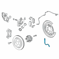 OEM 2017 Cadillac CTS Brake Hose Diagram - 84237975
