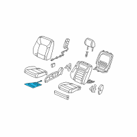 OEM 2015 Honda Pilot Heater, Right Front Seat Cushion Diagram - 81134-SZA-A11