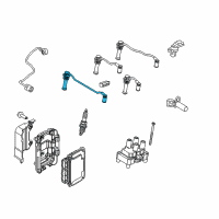 OEM 2013 Ford Fiesta Plug Wire Diagram - BE8Z-12286-D