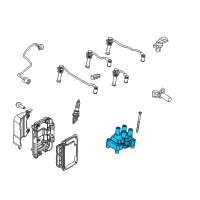 OEM 2011 Ford Fiesta Ignition Coil Diagram - BE8Z-12029-Z