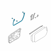 OEM 2008 Nissan 350Z Weatherstrip-Front Door, RH Diagram - 80830-CE401