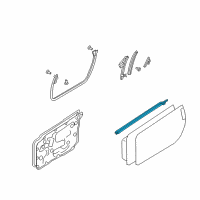 OEM 2004 Nissan 350Z MOULDING Assembly - Front Door Outside, RH Diagram - 80820-CE411