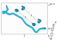 OEM 2022 Hyundai Santa Cruz BAR ASSY-RR STABILIZER Diagram - 55510-K5000