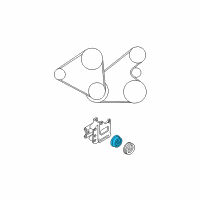 OEM 2004 Hyundai Santa Fe Idler Diagram - 57212-38100