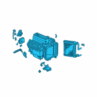 OEM Honda Accord Heater Unit Diagram - 79100-S87-A41