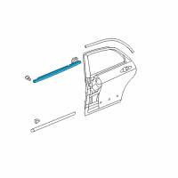 OEM 2007 Honda Accord Molding Assy., R. RR. Door Diagram - 72910-SDA-A02