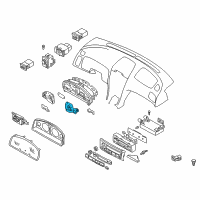 OEM 2001 Infiniti I30 TACHOMETER, Fuel & TEMPERATUREMETER Diagram - 24825-2Y500