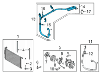 OEM 2021 Hyundai Elantra Tube Assembly-Suction & Liquid Diagram - 97777-AA250