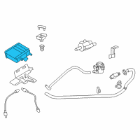 OEM 2009 Chevrolet Tahoe Vapor Canister Diagram - 22945639