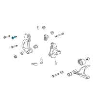 OEM 2013 Cadillac XTS Fork Upper Bolt Diagram - 13258055