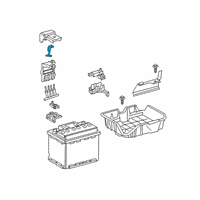 OEM Toyota Battery Cable Diagram - 82123-10170