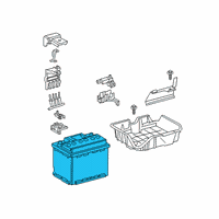 OEM 2021 Toyota Corolla Batteries Diagram - 2880037130