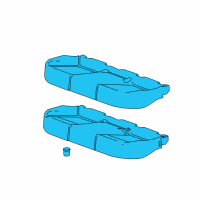 OEM 2017 Chevrolet Impala Seat Cushion Pad Diagram - 22872901