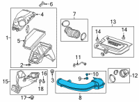 OEM 2019 Cadillac XT4 Outlet Duct Diagram - 84470689