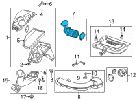 OEM Cadillac XT4 Outlet Tube Diagram - 84464076