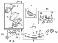 OEM Buick Inlet Duct Insulator Diagram - 23455146
