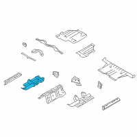 OEM Nissan GT-R Floor-Front, RH Diagram - G4320-JF0MA