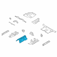 OEM 2012 Nissan GT-R Floor-Front, Center Diagram - G4310-JF0MA