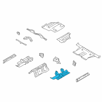 OEM 2011 Nissan GT-R Floor-Front, LH Diagram - G4321-JF0MA