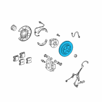 OEM Lexus LS460 Disc, Brake, Rear LH Diagram - 42432-50010