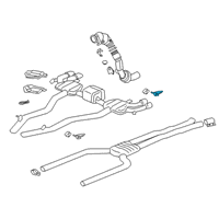 OEM BMW M550i xDrive Bracket, Rear Silencer, Rear Left Diagram - 18-30-8-582-060