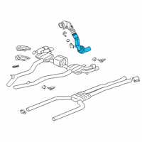 OEM 2020 BMW M8 Exchange Catalytic.Converter.Close To Engine Bottom Diagram - 18-32-7-856-828