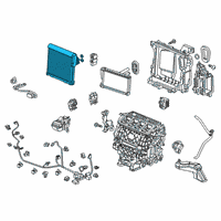 OEM Acura RDX Evaporator Sub-Assembly Diagram - 80210-TJB-A41