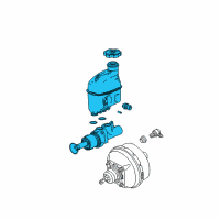 OEM 2009 Chevrolet Malibu Cylinder Asm-Brake Master Diagram - 25872283