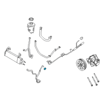 OEM 2017 Ford F-350 Super Duty Lower Return Line O-Ring Diagram - -N808209-S