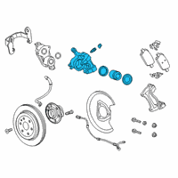 OEM 2022 Cadillac XT4 Caliper Diagram - 13529086