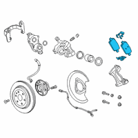 OEM 2022 Buick Envision Rear Pads Diagram - 84856474