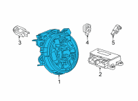 OEM 2020 GMC Sierra 2500 HD Clock Spring Diagram - 84966463