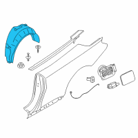 OEM BMW 440i xDrive Gran Coupe Cover, Wheel Housing, Rear Left Diagram - 51-71-7-260-747