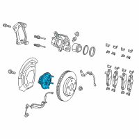 OEM 2020 Jeep Cherokee Wheel Hub And Bearing Left Diagram - 68141123AD