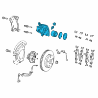 OEM 2020 Jeep Cherokee CALIPER-Disc Brake Diagram - 68212010AA