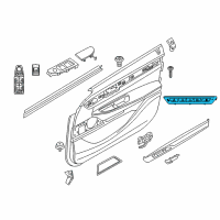 OEM 2018 BMW 750i xDrive Operating Unit Seat Functions Left Diagram - 61-31-6-826-716